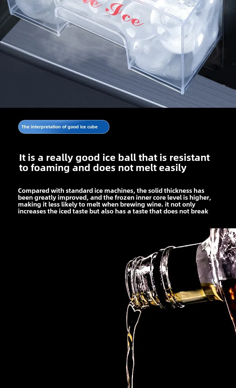 Automatic Filling Round Ball Ice Machine for whiskey or bourbon