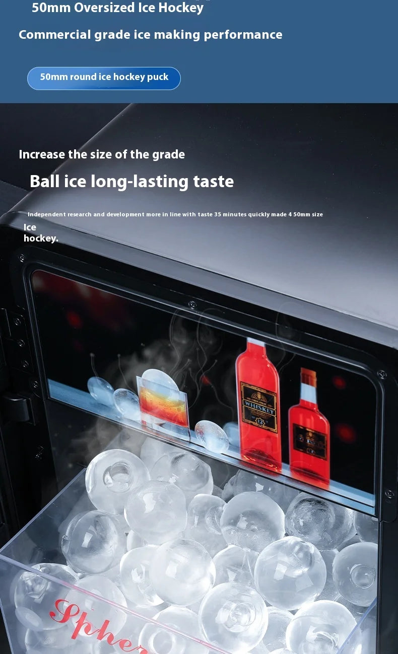 Automatic Filling Round Ball Ice Machine for whiskey or bourbon